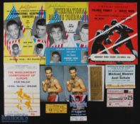 1956-2008 Boxing programmes and Tickets, to include programmes of Yolande Pompey v Moses Ward 13th