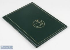 1986 Masters Golf Annual - won by Jack Nicklaus for record 6th time - original green and leather