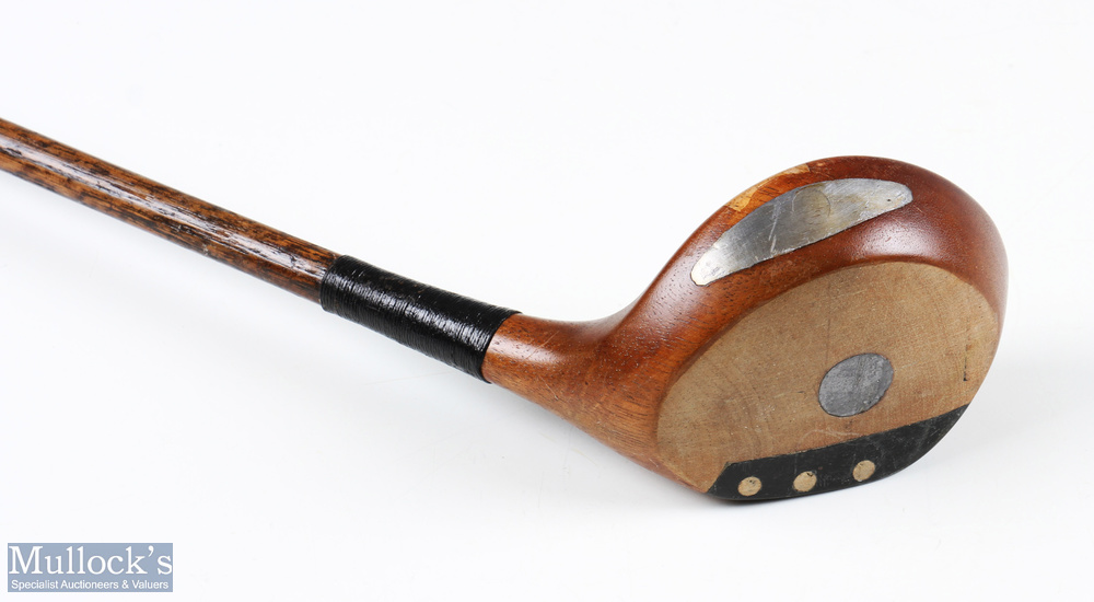 Ben Sayers Selected light stained large headed lofted driver - c/w makers shaft stamp just below the - Image 3 of 3