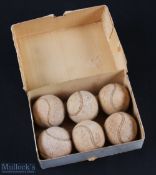 1968 Dunlop Tennis Balls. 6 used balls in original box