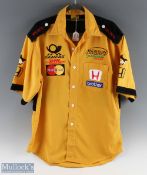 Formula 1 Benson & Hedges Jordon Honda Team, short sleeve shirt with full sponsors badges, size XL