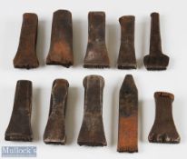 Collection of Cast Iron Golf Club and Other Head Stamp Marks, Courtier, Harry Westman, D David,