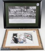 2010 Ryder Cup Cartoon Irish Times Martyn Turner, limited edition No. 3 of 25, signed in pencil