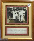 Harold Larwood Bodyline Signed England Cricket Photograph 10