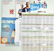 1972-2012 Olympic Games preview and official programmes to include 1972 Munich BOA preview, this has