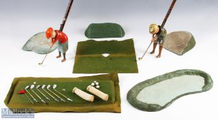 Scarce A Schoenhut Golfing Game circa 1920s - features 'Tommy Green' and 'Sissy Lofter'- the figures