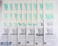 1988-1996 Through the Green the British Golf Collectors Society magazines issues 4-19 missing No