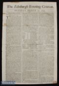 1759 - Leith Golfing Announcement in The Edinburgh Evening Courant newspaper Tuesday 13th March - 