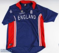 ICC Cricket World Cup 2003 England Cricket Shirt - in South Africa, Admiral label, size L, in blue