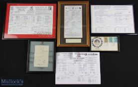 1934 Essex Cricket Autograph Page features Pearce, O'Connor, Smith, Taylor, Eastman, Nicols, Cutmore