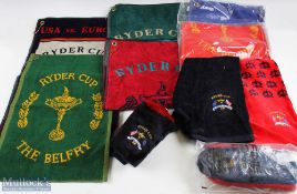 Ryder Cup Golf Collectables, to include Oakhill golf club covers x2, Ryder Cup towels from Kiawah