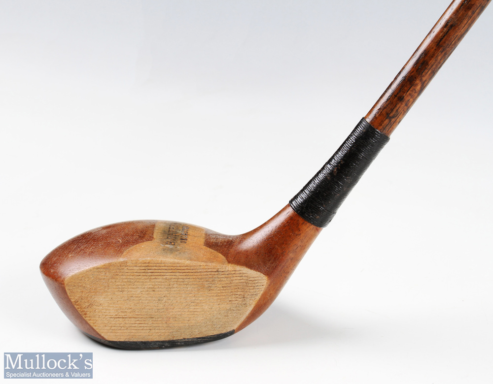 Ben Sayers Selected light stained large headed lofted driver - c/w makers shaft stamp just below the - Image 2 of 3