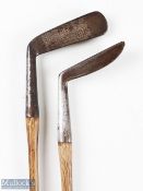 2x sought after putters - to include Brown Vardon mallet head putter with oval shaft stamped