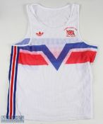 1988 Seoul Olympic Games Team Adidas Great Britain Athletics Vest, Steve Redgrave, Linford Christie,