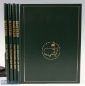 2000 -2003 Masters Golf Annuals - run of 4 annuals all in original green and leather gilt boards