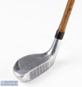 Huntly Pat thumb grooved handle alloy mallet head putter - with very neat 14mm whipping to the hosel