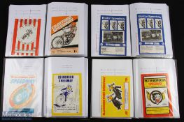 1976-1979 National League Speedway, 4 binders of complete years home and away meets, comes with a
