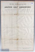 1925 Amateur Golf Championship Tournament Draw Sheet won by Robert Harris - played at Royal North