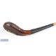 Scarce J Morris left hand longnose dark stained beech wood brassie c1885 - c/w with most of the - Image 3 of 3