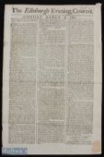 1761 William St Clair Leith Links Golfing Announcement in The Edinburgh Evening Courant newspaper