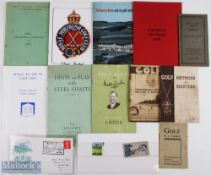 Golf Ephemera and collectables to include Golf Hints Bobby Locke, Hints on Play With Steel Shafts,