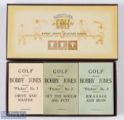 Set of 3 Bobby Jones Flicker Books issued by Heritage Golf of St Andrews Ltd to include Flicker