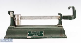 Kenneth Smith USA Swinging Weight Scale 'Lorythmic' patent number 1953916 with maker's plaque,