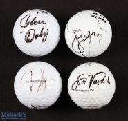 Collection of USA Major/Tour Golf Winners signed golf balls (4) - to include John Daly on his