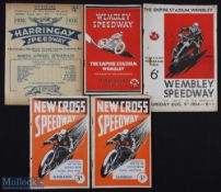 1932-1938 Pre-War Speedway programmes, to include Wembley v Plymouth 11th Aug 1932, Wembley v