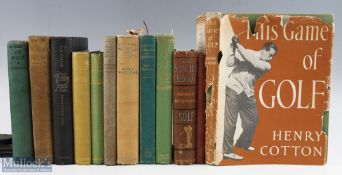 A Collection of Period Golf Books, to include the Badminton Library Golf 1890, Golf Is My Game Bobby