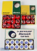 30x Dunlop Warwick Wrapped Golf Ball, boxes of 2x12,1x6