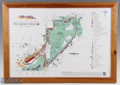 3x F1 Formula 1 Framed Posters and Print, to include a 1995 Australian Grand Prix map, Dutton