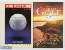 David Hamilton signed golf books (2) to include 