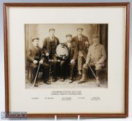 1896 Edinburgh Thistle Golf Club Team photograph - winners of 