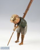 A Schoenhut Co, Tommy Green golfing figure c1920s with maker's plaque to full length club shaft,