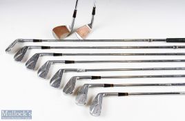 MacGregor Tour Forged 'Colokrom' Golf irons Reg M85 (x10) includes 2, 3, 4, 5, 6, 7, 8, 9, P & S,