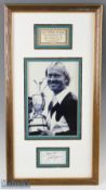 Jack Nicklaus Golf Open Winner Photograph, a winner of all four majors mounted with a strong