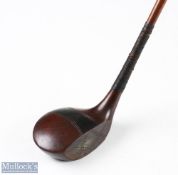 Alex Patrick of Leven striped top socket neck brassie with brass slip and rear triangle sole