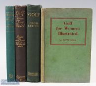 Interesting Collection of early Ladies Golfing Books from 1922 onwards (4) to include Cecil Leitch -
