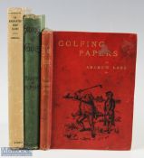 Collection of Early Golfing Story Books from the 1890s onwards (3) - to include Andrew Lang et
