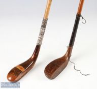 Longnose putter with indistinct maker's marks with lead back weight, together with a McEwan