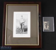 Tom Morris St Andrews Golf Images (2) to incl Ogden's Guinea Gold Cigarette Card - real