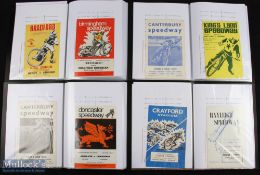 1968-1971 National League Speedway, 4 binders of complete years home and away meets, comes with a