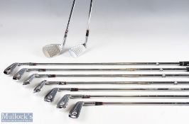 Ben Hogan Apex II Golf irons (x9) includes 3, 4, 5, 6, 7, 8, 9 E & Sand Iron, AMF Labelled shafts,