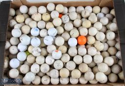 Quantity of used Golf balls - all makes and models, in used c1960-1990 - well used condition (box of