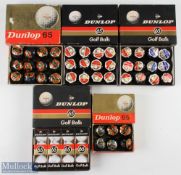54x Dunlop 65 wrapped golf balls in the original 4x 12 Dunlop golf ball boxes and 1x6 box