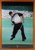 Tiger Woods Nike Golf Poster c2000, framed and mounted under Perspex