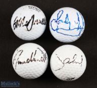 Collection of British Major Golf Winners and Ryder Cup players signed golf balls (4) - to include