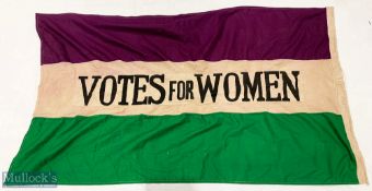 Suffrage' flag having a distinctive purple, green and white of the Women's Social and Political