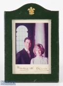 Charles And Diana - Autograph 8x6 colour photograph dated 1985 showing both Charles and Diana half-